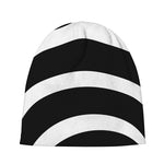 Black And White Optical Illusion Print Beanie