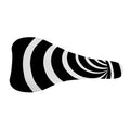 Black And White Optical Illusion Print Bicycle Seat Cover