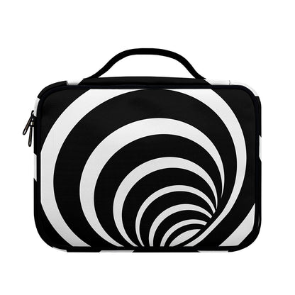 Black And White Optical Illusion Print Briefcase Bible Bag
