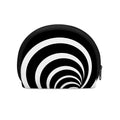 Black And White Optical Illusion Print Coin Purse