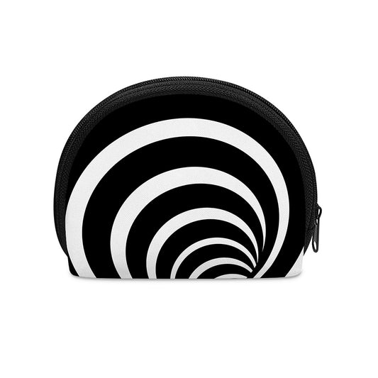Black And White Optical Illusion Print Coin Purse