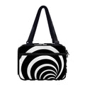 Black And White Optical Illusion Print Double Strap Bible Bag