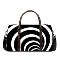 Black And White Optical Illusion Print Duffel Bag