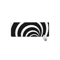 Black And White Optical Illusion Print Extended Mouse Pad