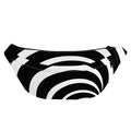 Black And White Optical Illusion Print Fanny Pack