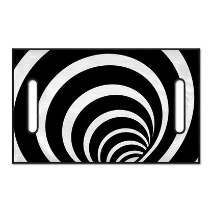 Black And White Optical Illusion Print Golf Cart Seat Cover