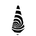 Black And White Optical Illusion Print Hand Towel