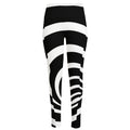 Black And White Optical Illusion Print High-Waisted Pocket Leggings