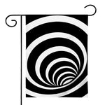 Black And White Optical Illusion Print House Flag