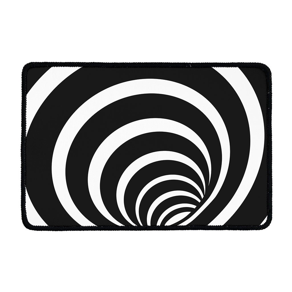 Black And White Optical Illusion Print Kitchen Mat