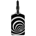 Black And White Optical Illusion Print Luggage Tag