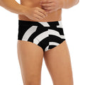 Black And White Optical Illusion Print Men's Briefs