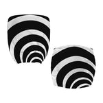 Black And White Optical Illusion Print Office Chair Cover
