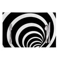 Black And White Optical Illusion Print Placemat