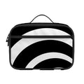 Black And White Optical Illusion Print Portable Lunch Bag