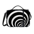 Black And White Optical Illusion Print Shoulder Strap Bible Bag