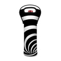 Black And White Optical Illusion Print Single Neoprene Wine Tote