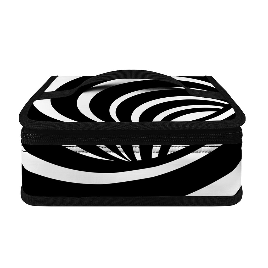 Black And White Optical Illusion Print Small Lunch Bag