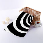 Black And White Optical Illusion Print Towel