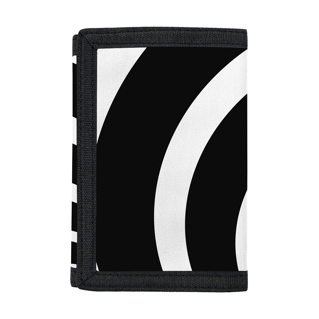 Black And White Optical Illusion Print Trifold Wallet