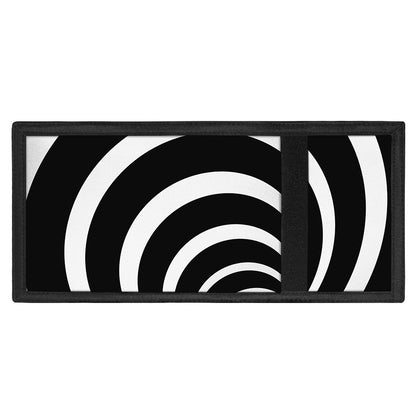 Black And White Optical Illusion Print Trifold Wallet