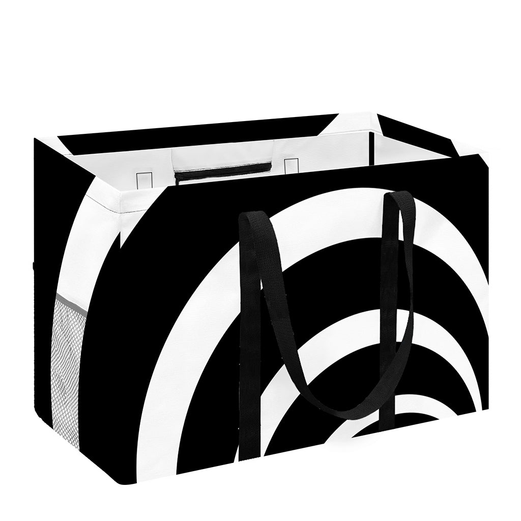 Black And White Optical Illusion Print Utility Tote Bag