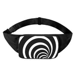 Black And White Optical Illusion Print Waist Bag