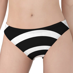 Black And White Optical Illusion Print Women's Panties