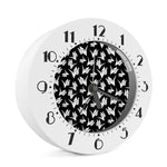 Black And White Origami Pattern Print Alarm Clock