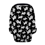 Black And White Origami Pattern Print Baby Seat Cover