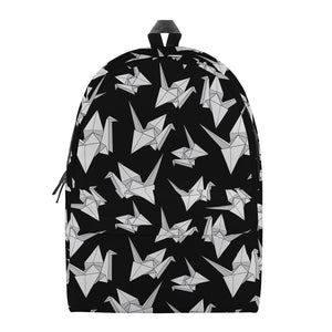 Black And White Origami Pattern Print Backpack