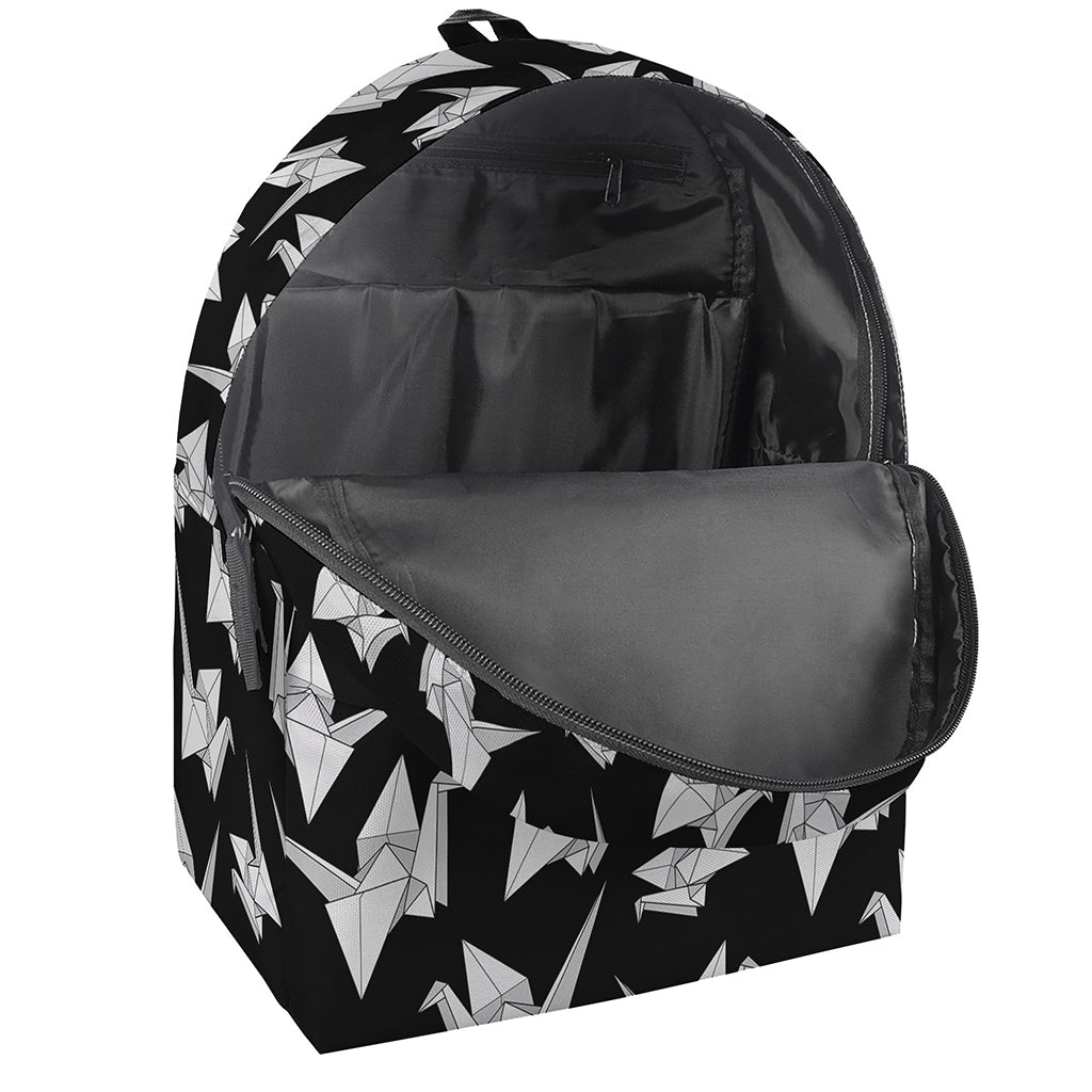 Black And White Origami Pattern Print Backpack