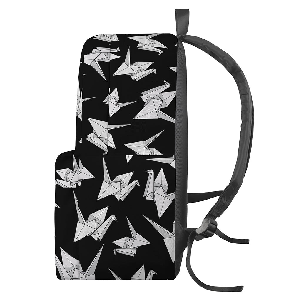 Black And White Origami Pattern Print Backpack