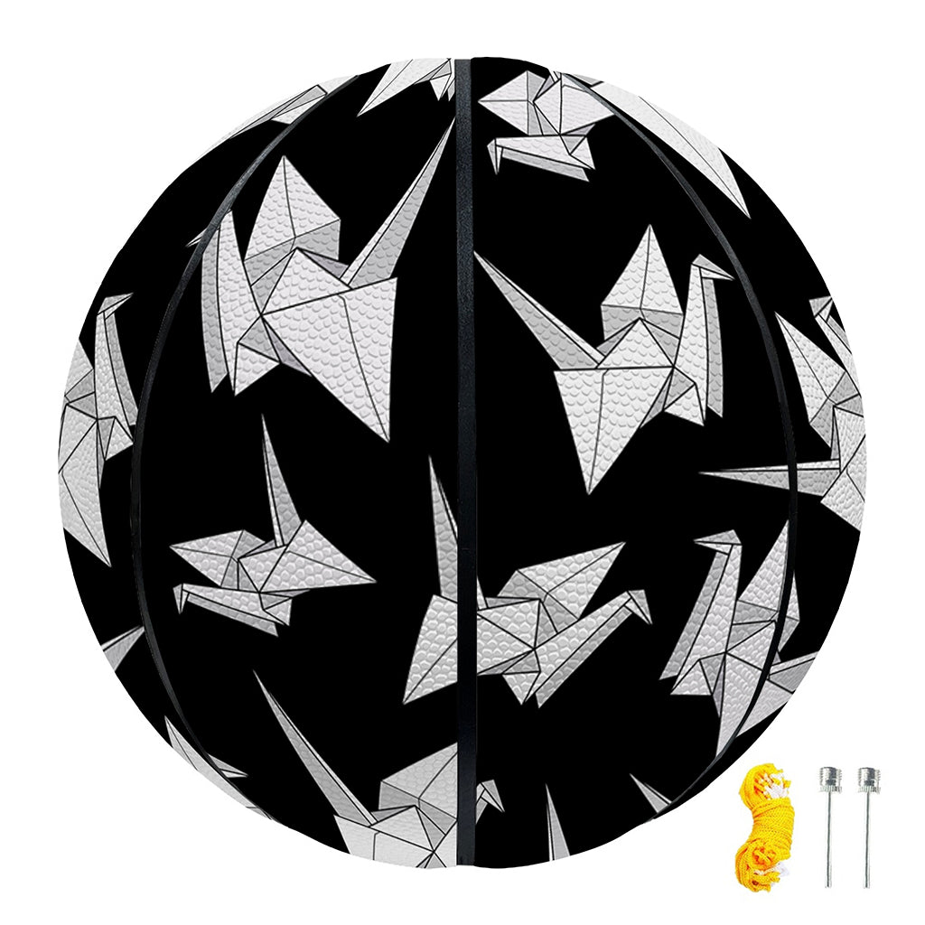 Black And White Origami Pattern Print Basketball