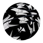 Black And White Origami Pattern Print Basketball