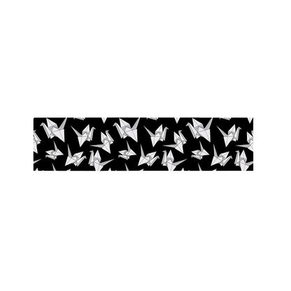 Black And White Origami Pattern Print Bed Runner