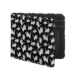 Black And White Origami Pattern Print Bifold Wallet