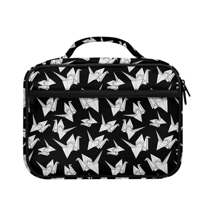 Black And White Origami Pattern Print Briefcase Bible Bag