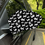 Black And White Origami Pattern Print Car Side Mirror Covers