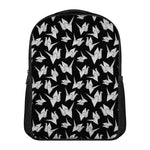 Black And White Origami Pattern Print Casual Backpack