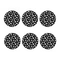 Black And White Origami Pattern Print Coaster Set