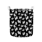 Black And White Origami Pattern Print Collapsible Laundry Basket