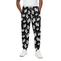 Black And White Origami Pattern Print Cotton Sweatpants