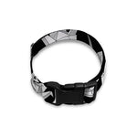 Black And White Origami Pattern Print Dog Collar