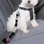 Black And White Origami Pattern Print Dog Seat Belt