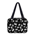 Black And White Origami Pattern Print Double Strap Bible Bag