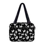 Black And White Origami Pattern Print Double Strap Bible Bag