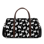 Black And White Origami Pattern Print Duffle Bag