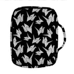 Black And White Origami Pattern Print Front Pocket Bible Bag