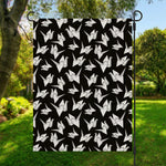 Black And White Origami Pattern Print Garden Flag